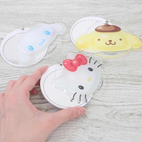 ポムポムプリン 手鏡 スライドミラーL サンリオ キャラクター グッズ メール便可
