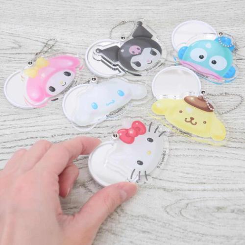 ポムポムプリン 手鏡 スライドミラーS サンリオ キャラクター グッズ メール便可