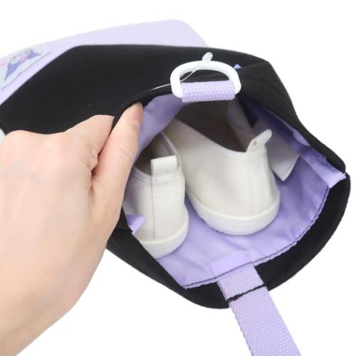 クロミ シューズバッグ シンプルシューズケース クロ 新入学 サンリオ キャラクター グッズ メール便可