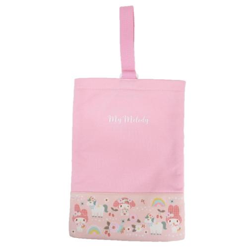 マイメロディ シューズバッグ シンプルシューズケース ピンク 新入学 サンリオ キャラクター グッズ メール便可