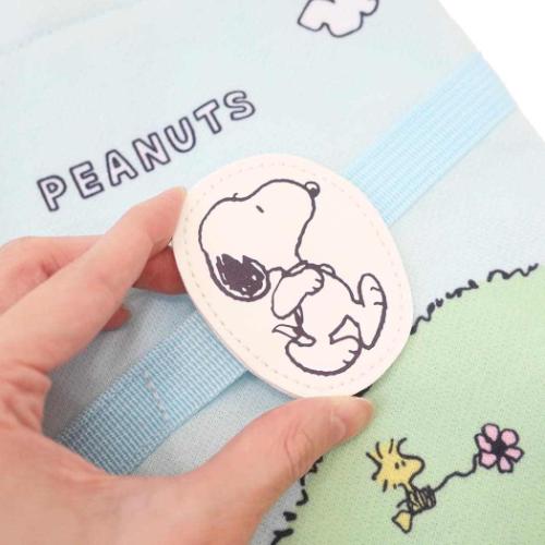 スヌーピー シューズバッグ ギミックシューズケース サックス 新入学 ピーナッツ キャラクター グッズ メール便可