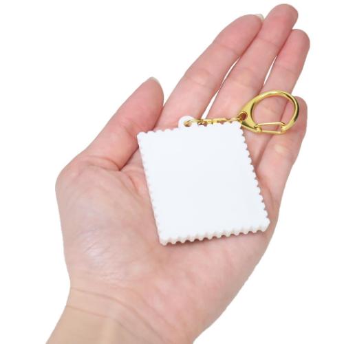 クロミ キーホルダー レトロ切手ラバーキーホルダー サンリオ キャラクター グッズ メール便可