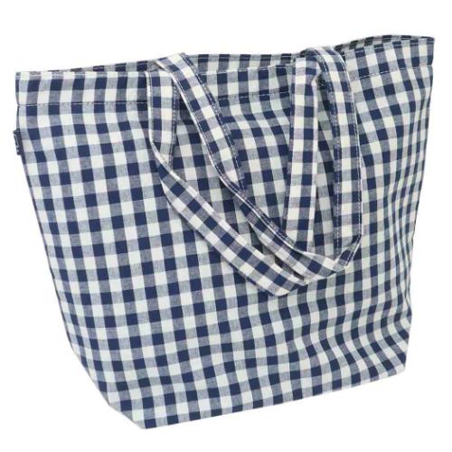 カナヘイの小動物 手提げかばん トートバッグ大 チェックシリーズ ピスケとうさぎ キャラクター グッズ メール便可