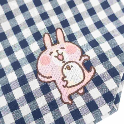 カナヘイの小動物 手提げかばん トートバッグ大 チェックシリーズ ピスケとうさぎ キャラクター グッズ メール便可