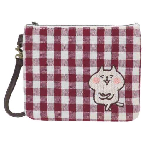 カナヘイの小動物 ミニポーチ ティッシュポーチ チェックシリーズ ねーねーねこ キャラクター グッズ メール便可