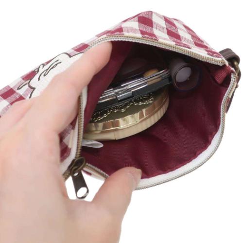 カナヘイの小動物 ミニポーチ ティッシュポーチ チェックシリーズ ねーねーねこ キャラクター グッズ メール便可