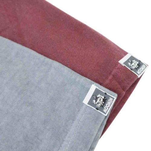 ムーミン Tシャツ ピグメント染めT-SHIRTS ムーミン＆リトルミイ RD Lサイズ 北欧 キャラクター グッズ メール便可