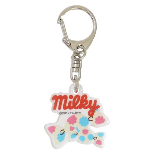 ペコちゃん キーリング アクリルキーホルダー ミルキー キャラクター グッズ メール便可
