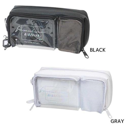 ペンポーチ ポケポッシュペンケース モノクロームシーイング かわいい グッズ