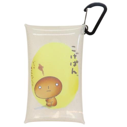 こげぱん ミニポーチ クリアマルチケースS キャラクター グッズ メール便可