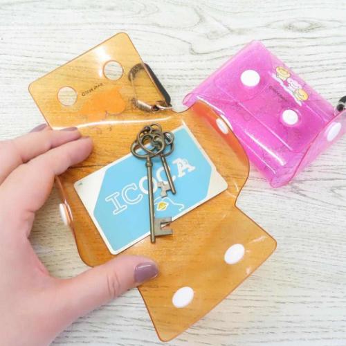 こげぱん ミニポーチ クリアマルチケースSS PK キャラクター グッズ メール便可