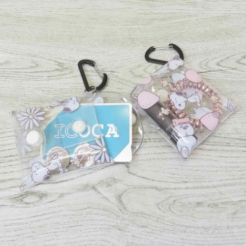 スヌーピー ミニポーチ クリアマルチケースSS ストロベリー ピーナッツ キャラクター グッズ メール便可