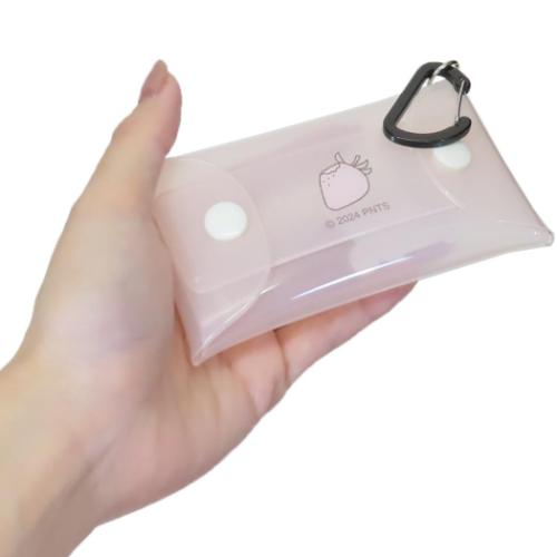 スヌーピー ミニポーチ クリアマルチケースS ストロベリー ピーナッツ キャラクター グッズ メール便可