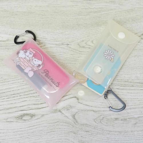 スヌーピー ミニポーチ クリアマルチケースS ストロベリー ピーナッツ キャラクター グッズ メール便可