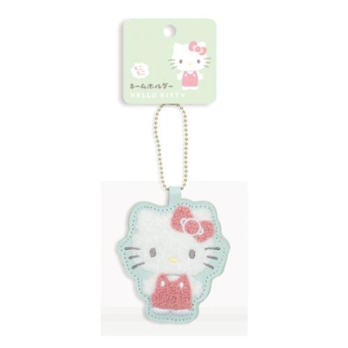 ハローキティ キーチェーン お名前ホルダー 相良刺繍 サンリオ キャラクター グッズ メール便可