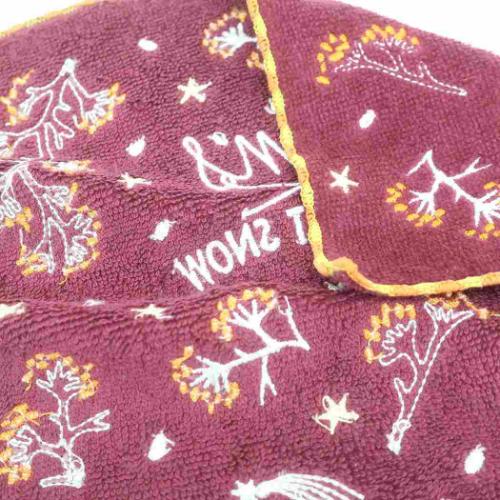 ムーミン ミニタオル ジャガードハンカチタオル オーガニックコットン ファーストスノー 北欧 キャラクター グッズ メール便可