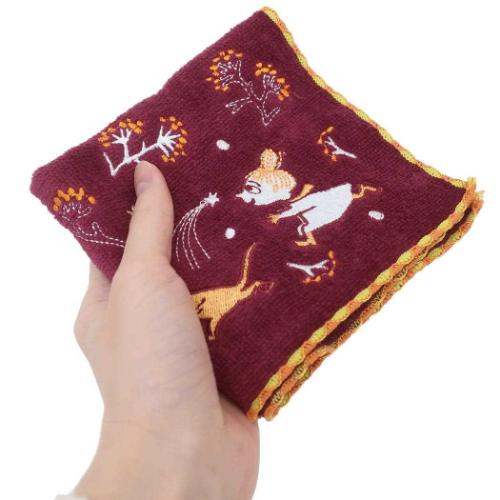 ムーミン ミニタオル ジャガードハンカチタオル オーガニックコットン ファーストスノー 北欧 キャラクター グッズ メール便可