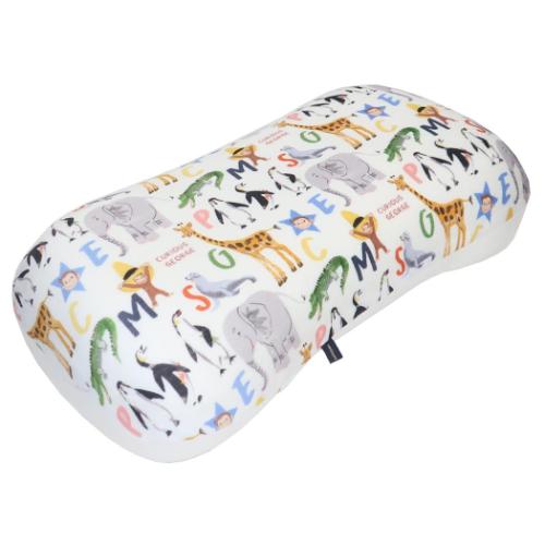 おさるのジョージ クッション 腰当てクッション アニマルアルファベット 絵本キャラクター グッズ