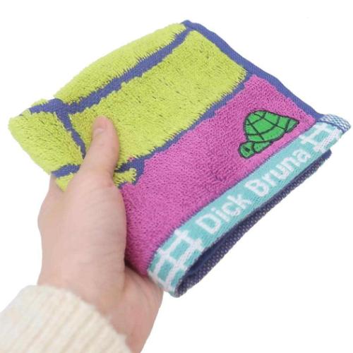 ミッフィー ミニタオル ジャガードハンカチタオル オーガニックコットン チアフルシリーズかめ ディックブルーナ メール便可