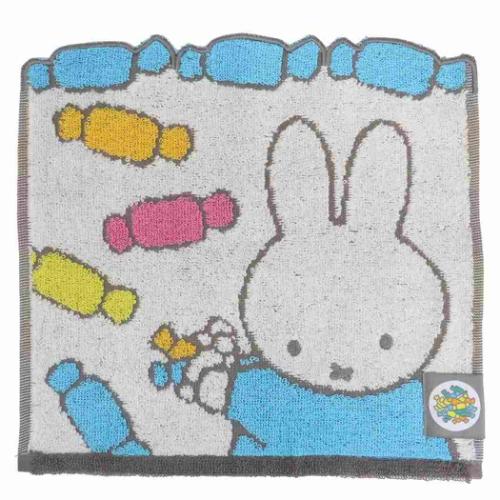 ミッフィー ミニタオル ジャガードハンカチタオル オーガニックコットン ミッフィーとキャラメル ディックブルーナ メール便可