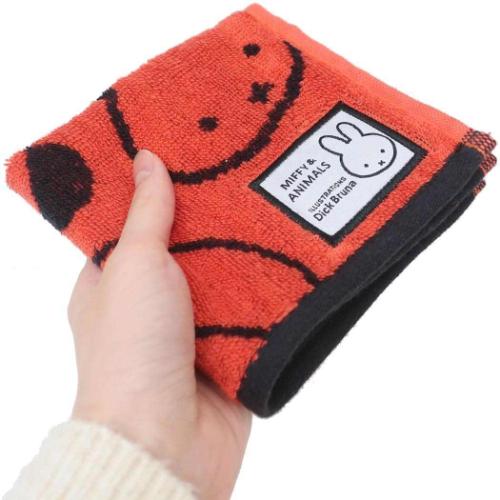 ミッフィー ミニタオル ジャガードハンカチタオル オーガニックコットン ミッフィーアンドアニマルズ ディックブルーナ メール便可