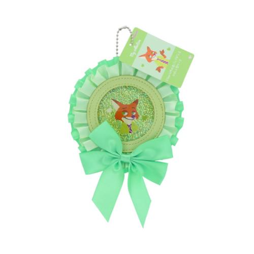 ズートピア キーチェーン ロゼット型缶バッジケース MC3 ニック ディズニー キャラクター グッズ メール便可