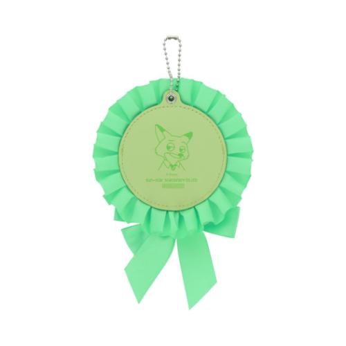 ズートピア キーチェーン ロゼット型缶バッジケース MC3 ニック ディズニー キャラクター グッズ メール便可