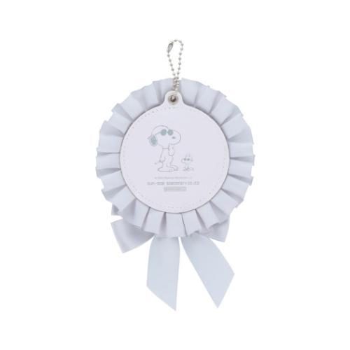 スヌーピー キーチェーン ロゼット型缶バッジケース MC3 ピーナッツ キャラクター グッズ メール便可