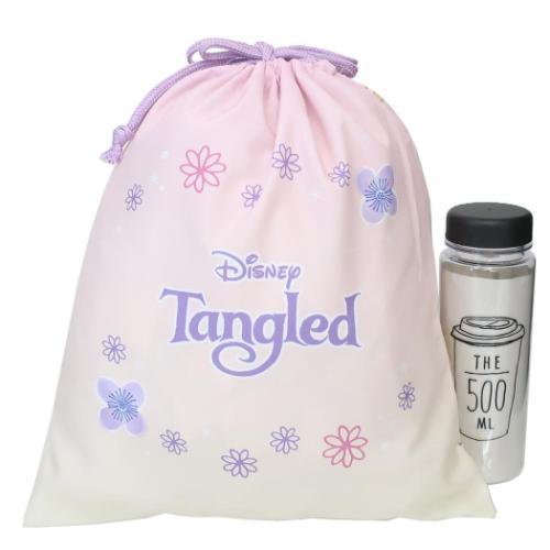 塔の上のラプンツェル 巾着袋 きんちゃくポーチ大 ラベンダー 新入学 ディズニープリンセス キャラクター グッズ メール便可