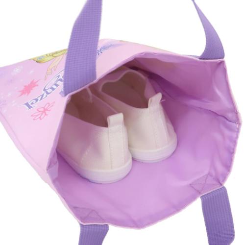 塔の上のラプンツェル シューズバッグ 体育館靴かばん パープル ポリエステルシリーズ 新入学 ディズニープリンセス メール便可