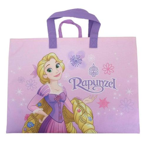 塔の上のラプンツェル レッスンバッグ チャームバッグ パープル ポリエステルシリーズ 新入学 ディズニープリンセス メール便可