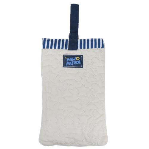 パウパトロール キルト シューズバッグ 体育館靴かばん ライトブルー リバーシブル 新入学 アニメキャラクター グッズ メール便可