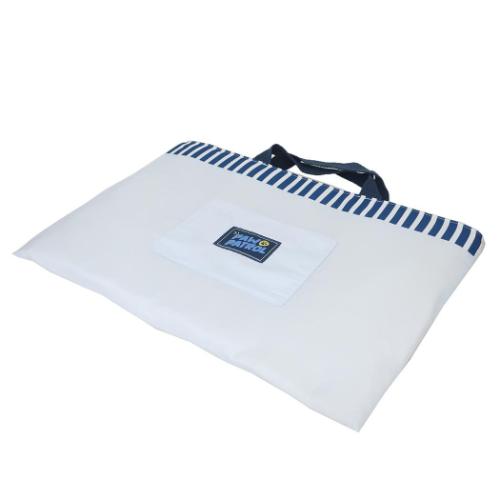 パウパトロール レッスンバッグ キルトチャームバッグ ライトブルー リバーシブル 新入学 アニメキャラクター グッズ メール便可