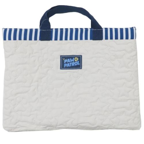 パウパトロール レッスンバッグ キルトチャームバッグ ライトブルー リバーシブル 新入学 アニメキャラクター グッズ メール便可