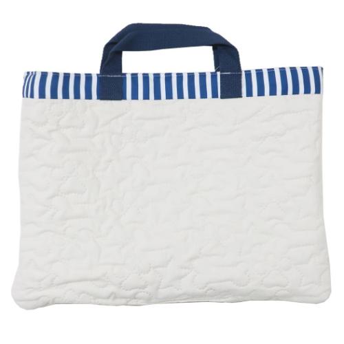 パウパトロール レッスンバッグ キルトチャームバッグ ライトブルー リバーシブル 新入学 アニメキャラクター グッズ メール便可