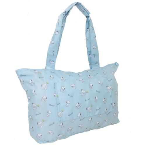 スヌーピー 旅行かばん 折り畳みトートバッグ トラベルシリーズ ピーナッツ キャラクター グッズ メール便可