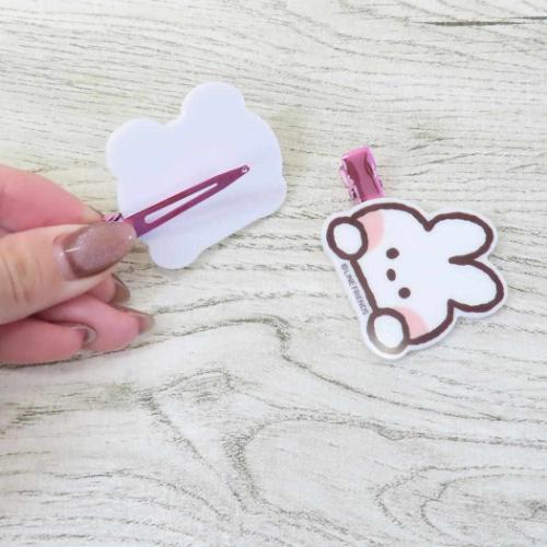 LINE FRIENDS minini ヘアアクセ アクリルヘアクリップ 1 キャラクター グッズ メール便可