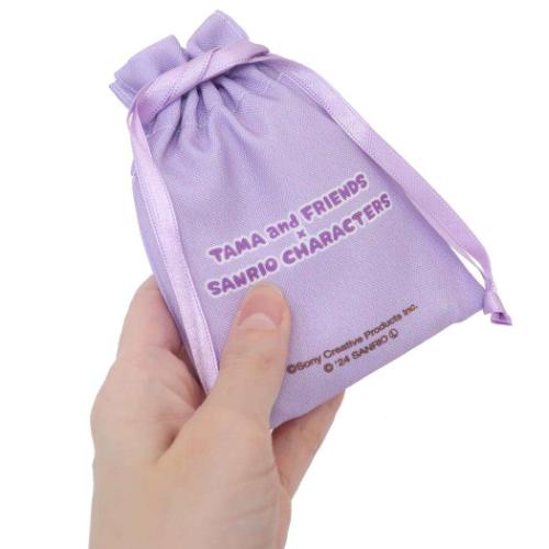 タマ＆フレンズxサンリオキャラクターズ ミニ巾着袋 豆巾着 絵日記 PU サンリオ キャラクター グッズ メール便可