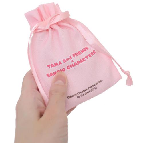 タマ＆フレンズxサンリオキャラクターズ ミニ巾着袋 豆巾着 PK サンリオ キャラクター グッズ メール便可