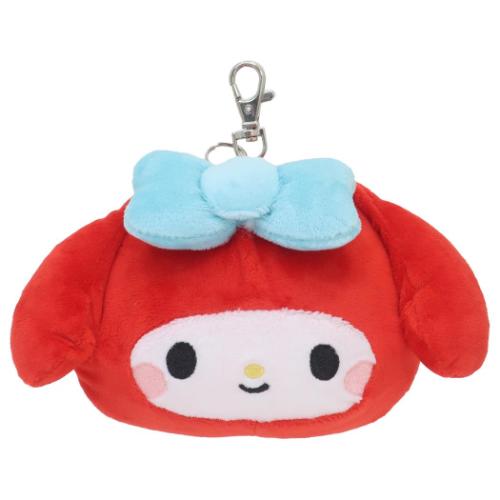 マイメロディ 定期入れ&小銭入れ ぬくいーずパスケース リール付き サンリオ キャラクター グッズ