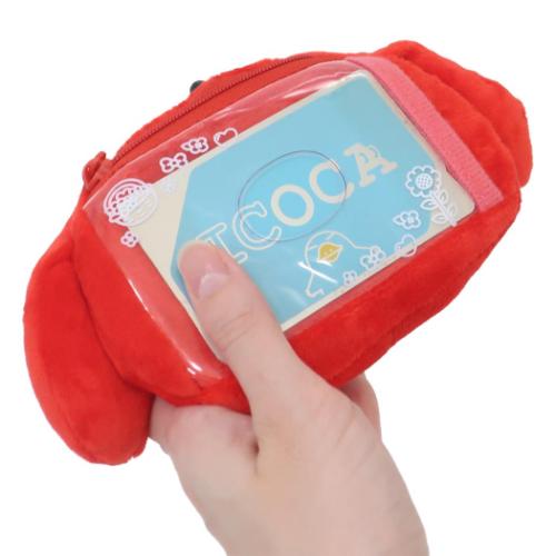 マイメロディ 定期入れ&小銭入れ ぬくいーずパスケース リール付き サンリオ キャラクター グッズ