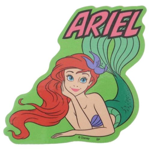 リトルマーメイド ダイカットシール キャラクターステッカー アリエル ロゴ ディズニープリンセス キャラクター グッズ メール便可