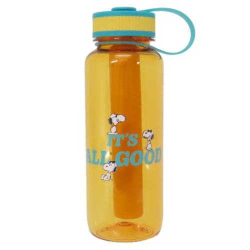 スヌーピー 常温水筒 アイスチューブ付ドリンクボトル ORANGE ピーナッツ キャラクター グッズ