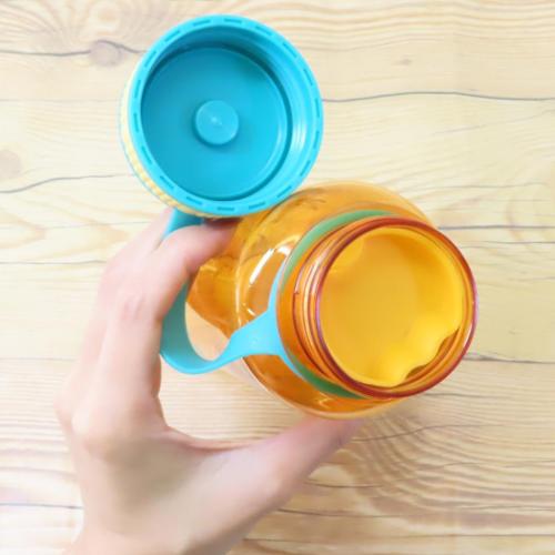 スヌーピー 常温水筒 アイスチューブ付ドリンクボトル ORANGE ピーナッツ キャラクター グッズ