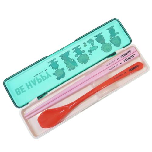 スヌーピー コンビセット お箸＆スプーンセット BE HAPPY ピーナッツ キャラクター グッズ メール便可