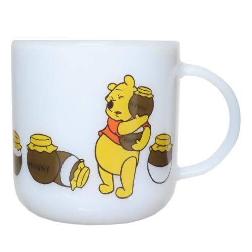 くまのプーさん マグカップ 耐熱ガラスマグ POOH HONEY POTS ディズニー キャラクター グッズ