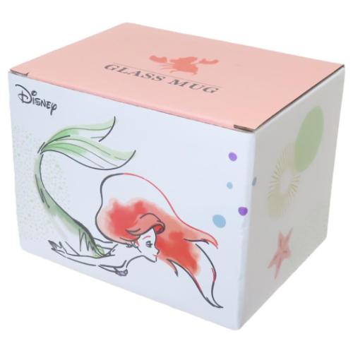 リトルマーメイド マグカップ 耐熱ガラスマグ アリエル ディズニープリンセス キャラクター グッズ