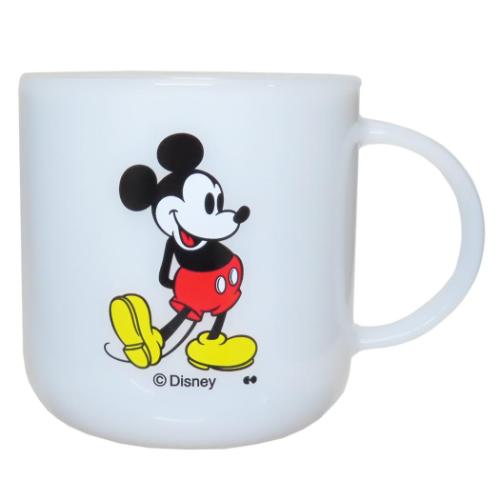 ミッキーマウス マグカップ 耐熱ガラスマグ WHITE ディズニー キャラクター グッズ