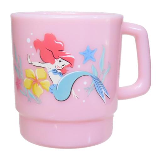 リトルマーメイド マグカップ プラスチックマグ アリエル ディズニープリンセス キャラクター グッズ