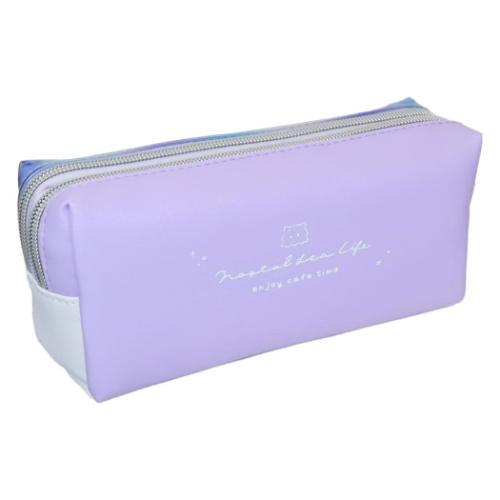 カフェアニマル ペンポーチ ツインファスナーペンケース ノスタルシーライフ 新入学 大容量 かわいい グッズ